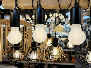 Shop of lamps and chandeliers