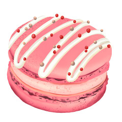 watercolor macaron illustration 