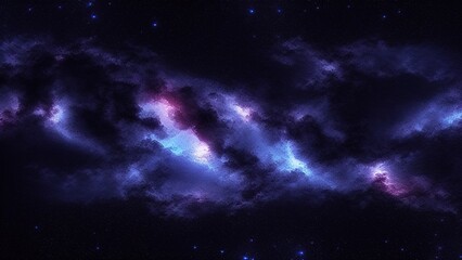 Obraz na płótnie Canvas Space background with night starry sky and Milky Way