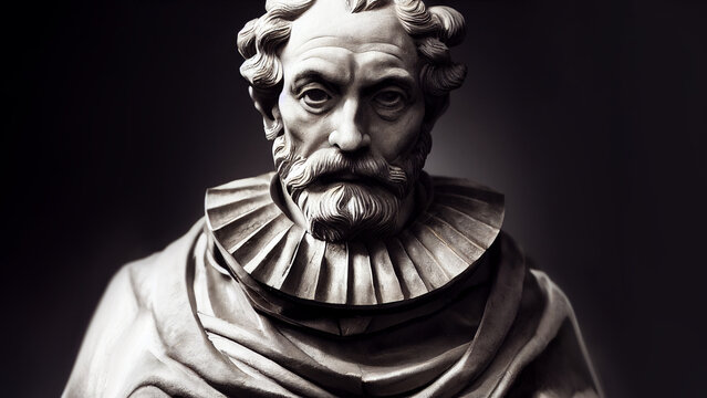 Illustration of the sculpture of Johannes Kepler. A German astronomer, mathematician, astrologer, and natural philosopher.