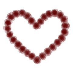 Heart made of flowers