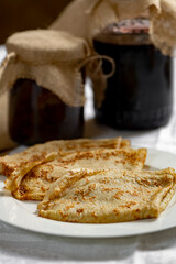 close up of home cooked  pancakes