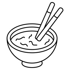 Food bowl icon in trendy design