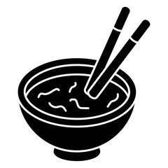 Food bowl icon in trendy design