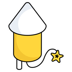 Modern design icon of firecracker 