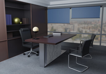 CEO Office Render 3d