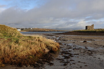Atlantic ocean in Ireland. Ocean coast. Sea 