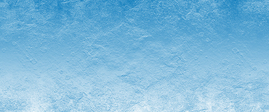 Abstract blue ice watercolor. Texture grunge blue shiny paint on an old paint wall cement. Stone blue texture. Beautiful art grunge blue dark concrete texture with empty space for text.