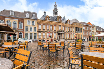 Roermond, Holland, Marktplatz am Rathaus