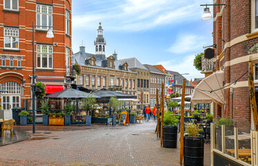 Roermond, Holland, Marktplatz am Rathaus