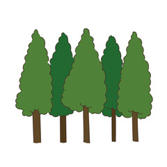 林業　森のイラスト