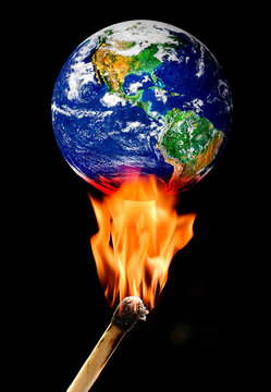 Global warming, conceptual image