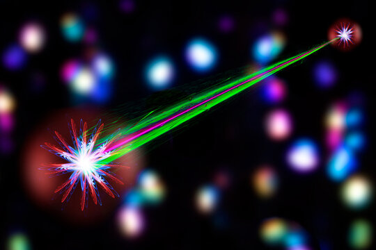 Quantum entanglement, conceptual illustration