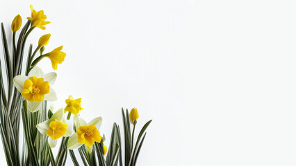 Beautiful Spring Flowers Daffodils Backgroundwallpaperinvitationscards