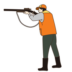 林業　狩猟　ハンター　男性