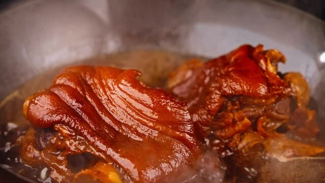 Delicious braised pork knuckle