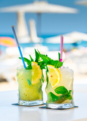 Ice Cool Mojitos on the Beach