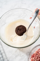 Peppermint White Chocolate Cookies