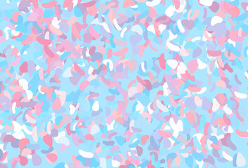 Light Blue, Red vector background with abstract forms.