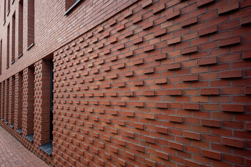 nice brick wall with windows