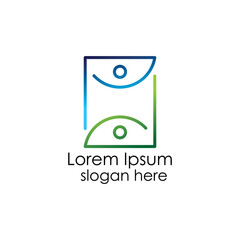 people consult logo design vector, business logo inspiration