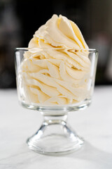 Homemade whipped cream