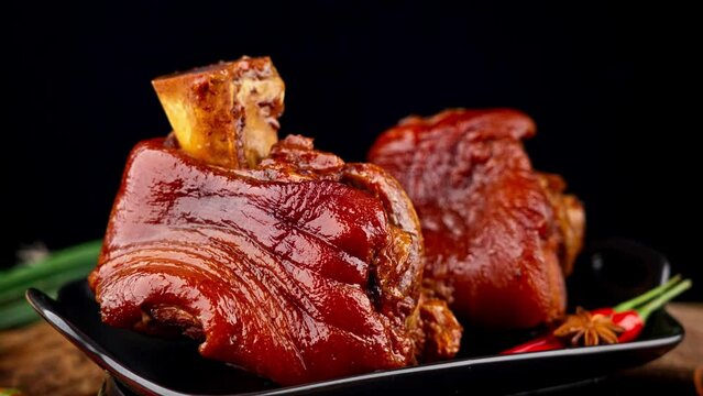 Delicious braised pork knuckle