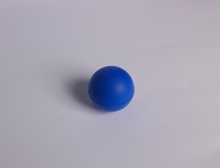 Blue stress ball stock image