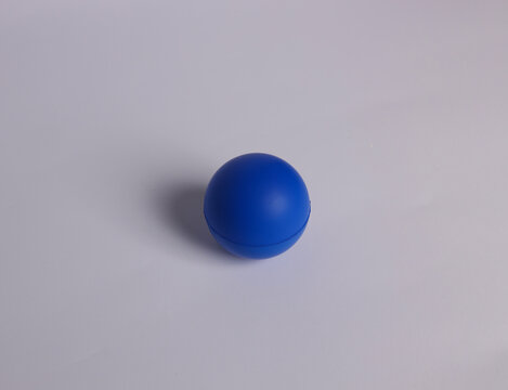 Blue stress ball stock image