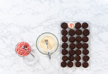 Peppermint White Chocolate Cookies