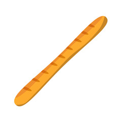 Cartoon illustration of bread, bakery products.