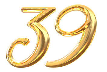 Number Gold 39