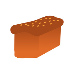 Bakery products, delicious looking bread, cake illustration