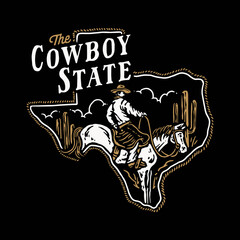 The Cowboy State Illustration