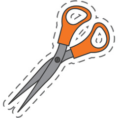 Aesthetic Scissors Sticker Back To School