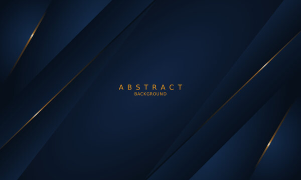 dark blue luxury premium background and gold line.