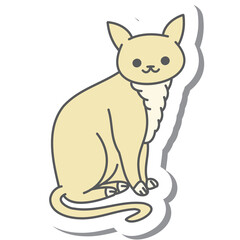 Aesthetic Cat Sticker Various Poses