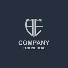 Obraz premium creative monogram be logo design