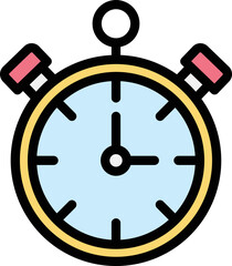 Stopwatch Vector Icon Design Illustration