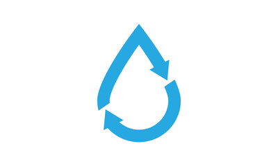 Logo oil water safe clear design rain aqua art vector image