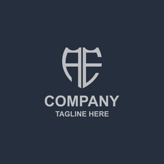 Obraz premium creative monogram ae logo design