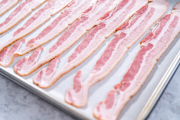 Cooking bacon strips