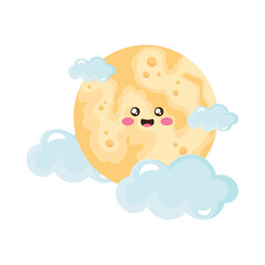 fullmoon with clouds