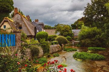 The Village of Veules les Roses in the Normandy France