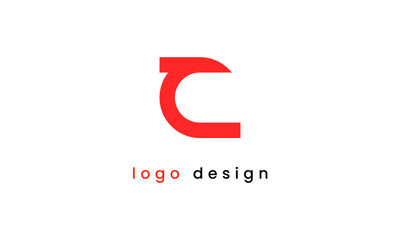 Modern Initial Letter C Logo. Flat Vector Logo Design Template Element. 