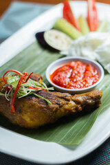 grilled chicken with vegetables