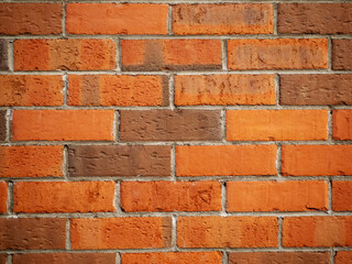 Old brown brick wall. Texture for design. Building material.