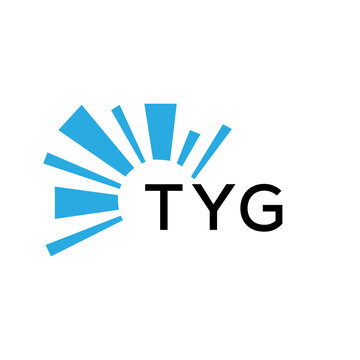 TYG letter logo. TYG blue image on white background and black letter. TYG technology  Monogram logo design for entrepreneur and business. TYG best icon.
