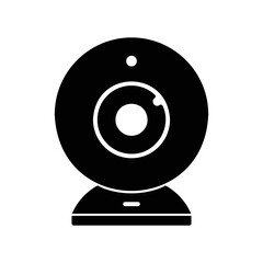 Web camera or CCTV icon for recording or video conferencing as well as security