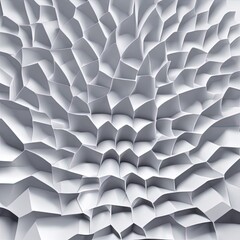 Parametric style white 3d shape background - generative ai